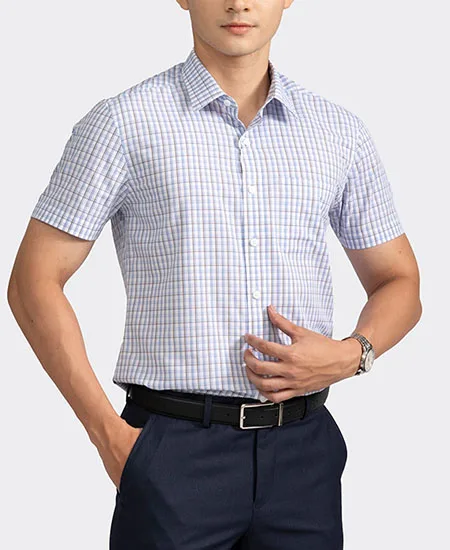 Mẫu áo sơ mi đồng phục tay ngắn