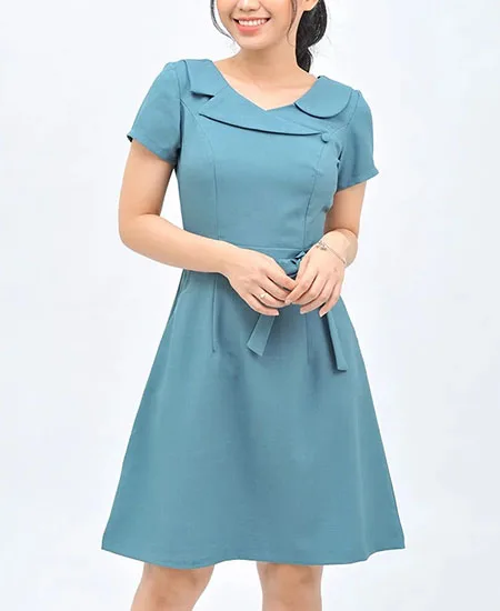 Mẫu đầm đồng phục thanh lịch