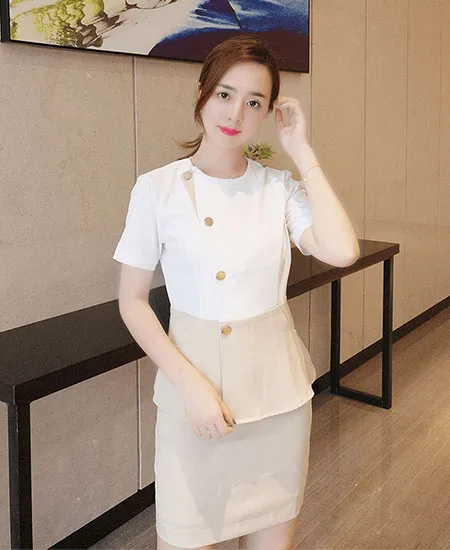 mẫu đồng phục lễ tân chuyên nghiệp