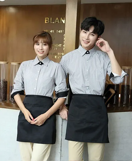 tạp dề quán cafe sang trọng